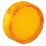 800B 16 mm Push-Button Yellow Lens Cap - Round