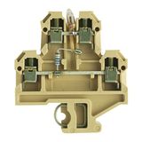 Multi-tier modular terminal, Screw connection, 4 mm², 115 V, Number of