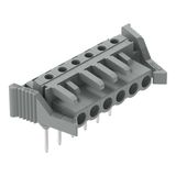 Female connector for rail-mount terminal blocks 0.6 x 1 mm pins angled