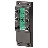 SWD Block module I/O module IP69K, 24 V DC, 8 parameterizable inputs/outputs with power supply, 4 M12 I/O sockets