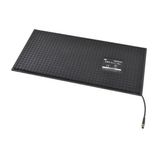 Safety mat black with 1-cable, 750 x 250 mm dimension