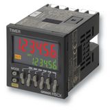 Timer, DIN48x48mm, IP66, 6 preset & 6 actual time digits, multi range