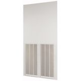 Rearwall, ventilated, HxW=2000x1000mm, IP42, grey