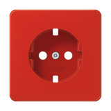 Abdeckung für SCHUKO® Steckdosen, integrierter erhöhter Berührungsschutz, SAFETY+, Serie CD, rot