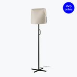 LUANG FLOOR LAMP BLACK-CAMEL 1XE27