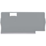 Seperator plate 2 mm thick oversized gray
