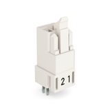 Plug for PCBs straight 2-pole white