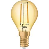 LED Bulb Filament E14 1.4W P45 2500K Gold Ledvance