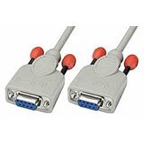 Null modem cable 9-pin coupling/coupling 3m