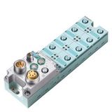 SIMATIC DP, Basic module BM 143 ET 200ECO: 8 DI/8 DO, 1.3A, 8xM12, Duplicate  6ES7143-3BH10-0XA0