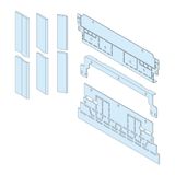 Form 2 side barrier for lateral vertical busbars