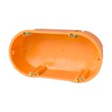 Cavitywall double socket 2x60/d47mm, orange, PP