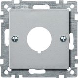 Central plate for command devices, aluminium, System M