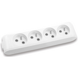 X-tendia White Four Gang Earth Socket - Up(Screw Connection)P