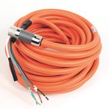 Cable, Motor Power, 1000V Hybrid, 6 Conductor, 18AWG, 10m
