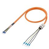 power cable pre-assembled type: 6FX8002-5CE06 4x 6 C, screw connection