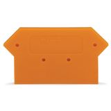 End and intermediate plate 4 mm thick orange