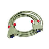 Null modem cable 9-pin coupling/coupling 5m