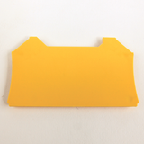 Allen-Bradley 1492-EBJ4Q-Y End Barrier, For Screw Type TB, 1.5 x 41 x 62mm (0.06 x 1.61 x 2.44 in), Yellow, for Use With 1492-J4Q