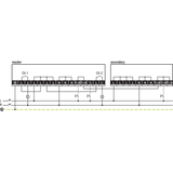 Presence detector, 230 V, master, 2 channels, 24 m, IP54, for surface