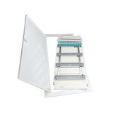 Frame with door and insert for KVM high 4-row, 48/56MW