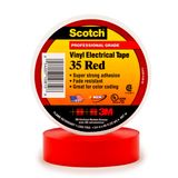 Scotch® Vinyl Color-Coding Electrical Tape 35, Red, 19 mm x 20 m