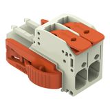 831-1102/038-000 1-conductor female connector; lever; Push-in CAGE CLAMP®