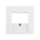 Central plate for TDO-socket S.1/B.3/B.7 polar white, glossy