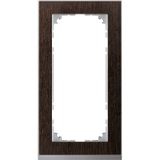 M-Pure Decor frame, 2-fold without middle bar, wenge/aluminium, M-Pure Decor