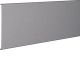 slotted trunking lid from PVC for LKG width 140mm stone grey