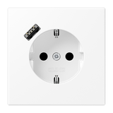 SCHUKO socket with USB charger LS1520-18AWWM