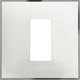 CLASSIA - COVER PLATE 1P WHITE CHROME