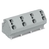 PCB terminal block 4 mm² Pin spacing 12.5 mm gray