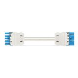 pre-assembled interconnecting cable Cca Socket/plug blue