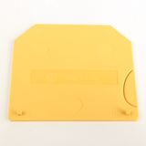 Terminal Block, End Barrier, Yellow, for 1492-J16, J35