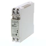 Power supply, plastic case, 22.5 mm wide DIN rail or direct panel moun