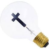 Incandescent Bulb E27 3W T30 Cross