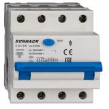 Combined MCB/RCD (RCBO) 3+N, AMPARO 6kA, C 25A, 30mA, Typ A