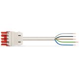 pre-assembled connecting cable Eca Socket/open-ended red