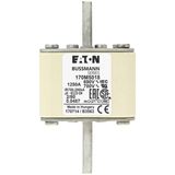 Fuse-link, high speed, 1250 A, AC 600 V, DIN 2, 61 x 61 x 108 mm, aR, DIN, IEC, single indicator, 80 mm centres