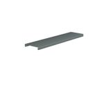 Lid (cable duct), Width: 125 mm, dark grey, V-0
