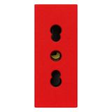 2P+E 16A P17/11 outlet red