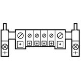 PE-(PEN-) rail for fuse enclosure