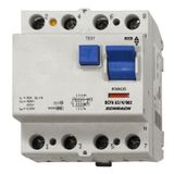 Residual current circuit breaker 63A, 4-p, 30mA,type AC, 6kA