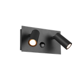 Tunga LED wall lamp 2-pc anthracite motion sensor
