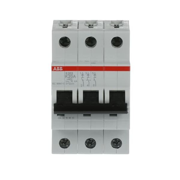 S203-Z20 Miniature Circuit Breaker - 3P - Z - 20 A image 4