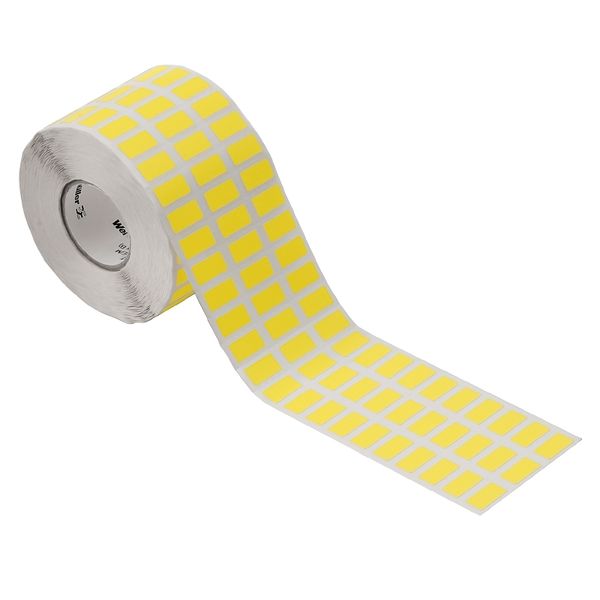 Device marking, Self-adhesive, halogen-free, 18 mm, Polyester, yellow image 1
