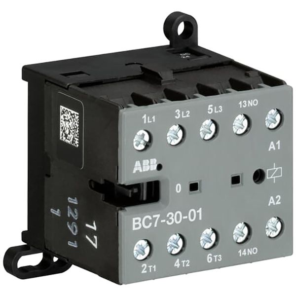 BC7-30-01-2.4-51 Mini Contactor 17 ... 32 V DC - 3 NO - 0 NC - Screw Terminals image 1