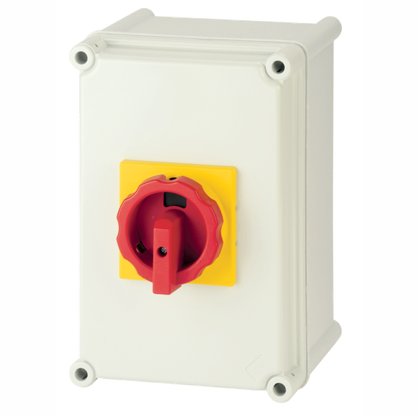 Manual transfer switch COMO CS I-II 4P 100A in polycarbonate enclosure image 1