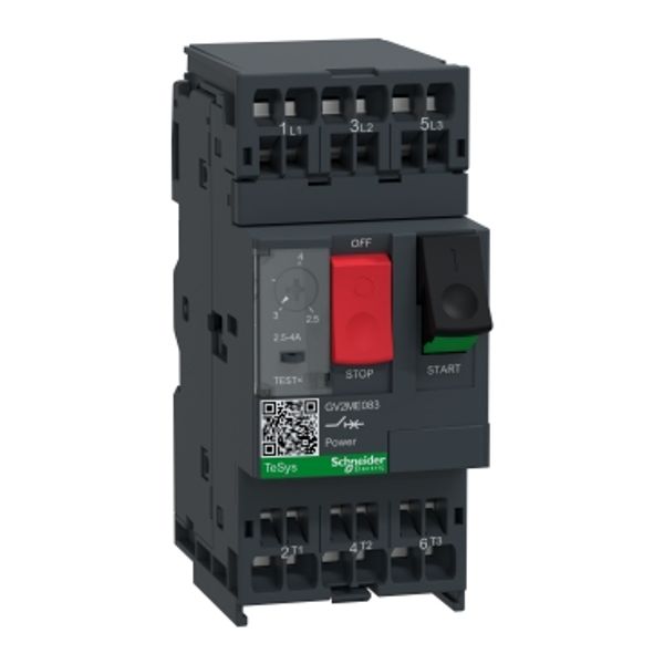 Motor circuit breaker, TeSys Deca, 3P, 2.5-4 A, thermal magnetic, spring terminals image 4